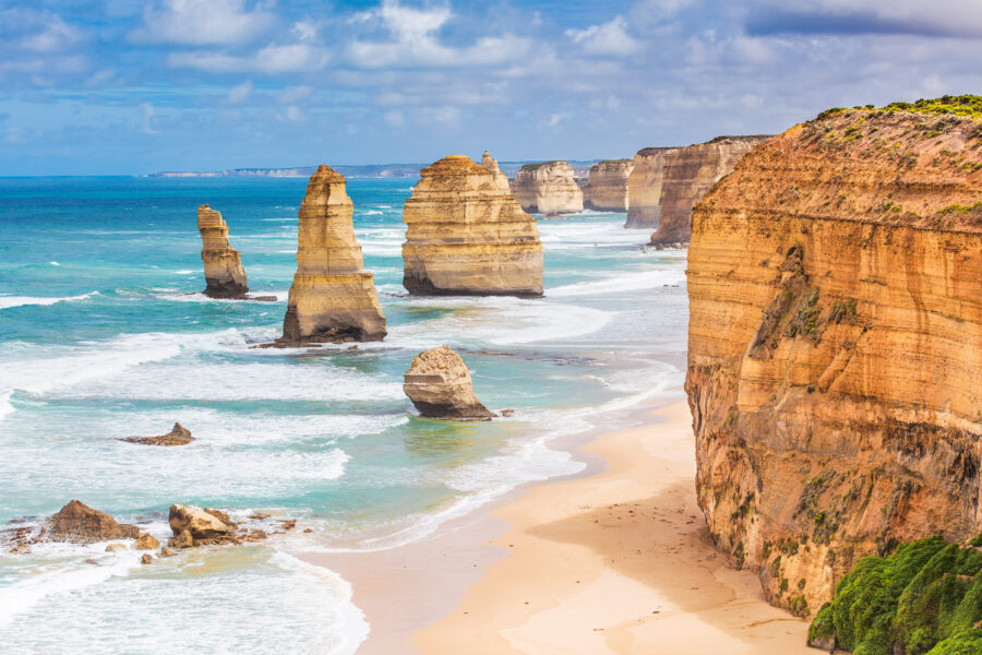 Twelve Apostles rock formations, Great Ocean Road, Victoria, Australia.