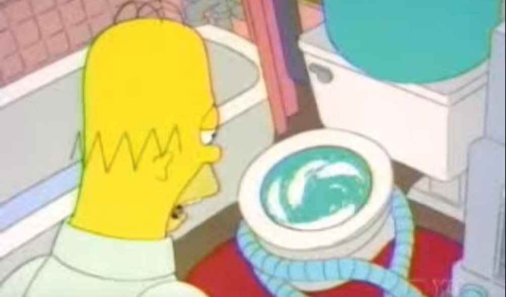 Simpson flush direction