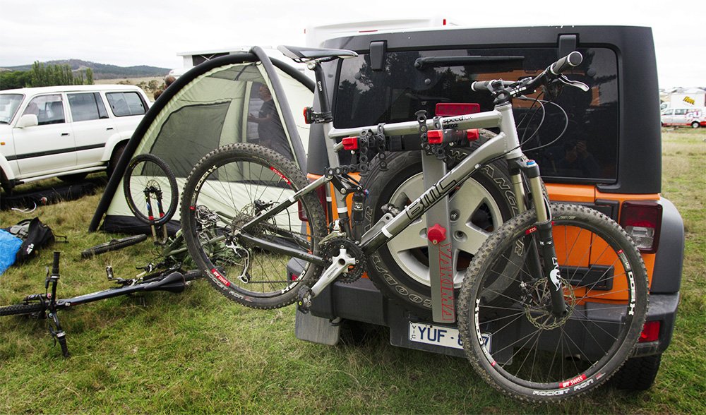 spare wheel bike rack