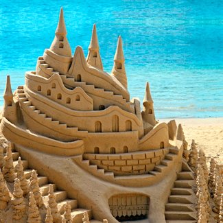 Learn to Draw a Sand Castle in 6 easy steps : Learn To Draw