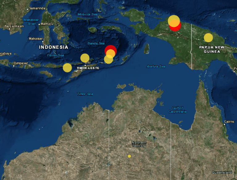 Darwin hit by 7.2 magnitude earthquake