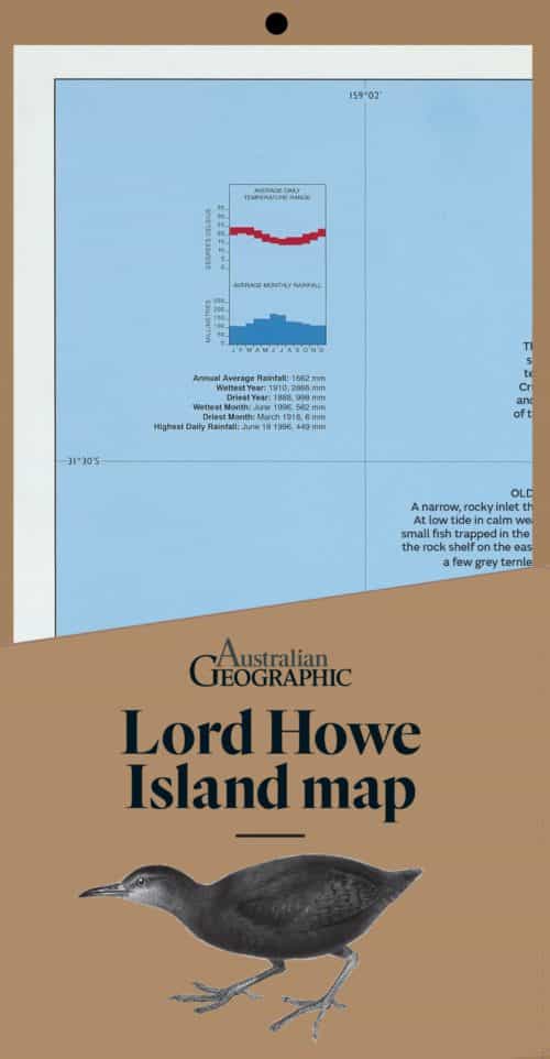 Lord Howe Island Map Australian Geographic