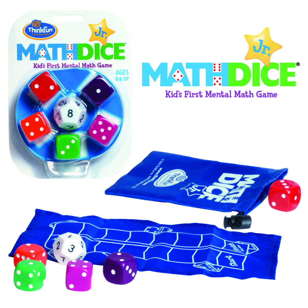 ThinkFun Math Dice Jr. Game Australian Geographic