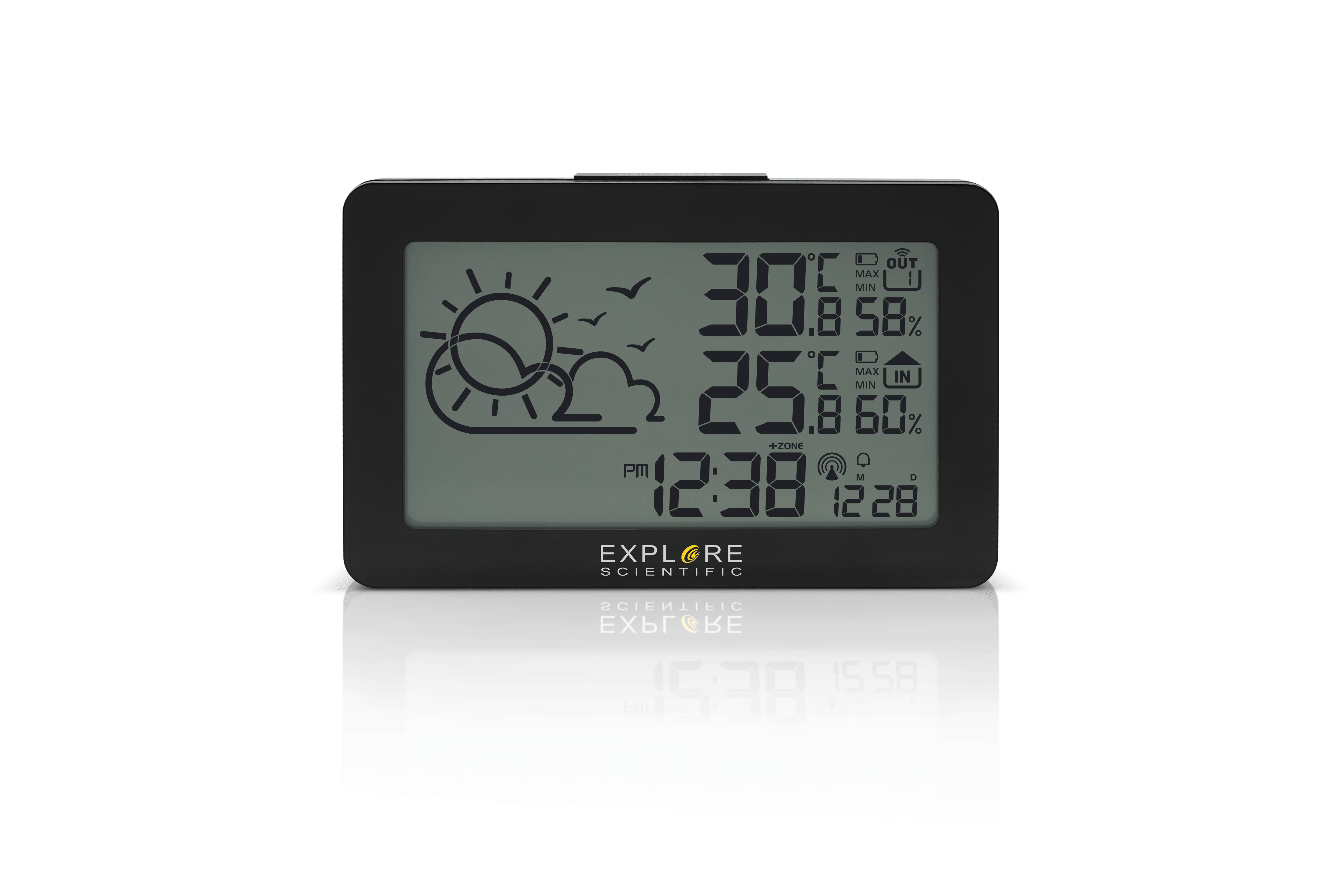 Explore Scientific Large Display Weather Station Temp/Humidity ...