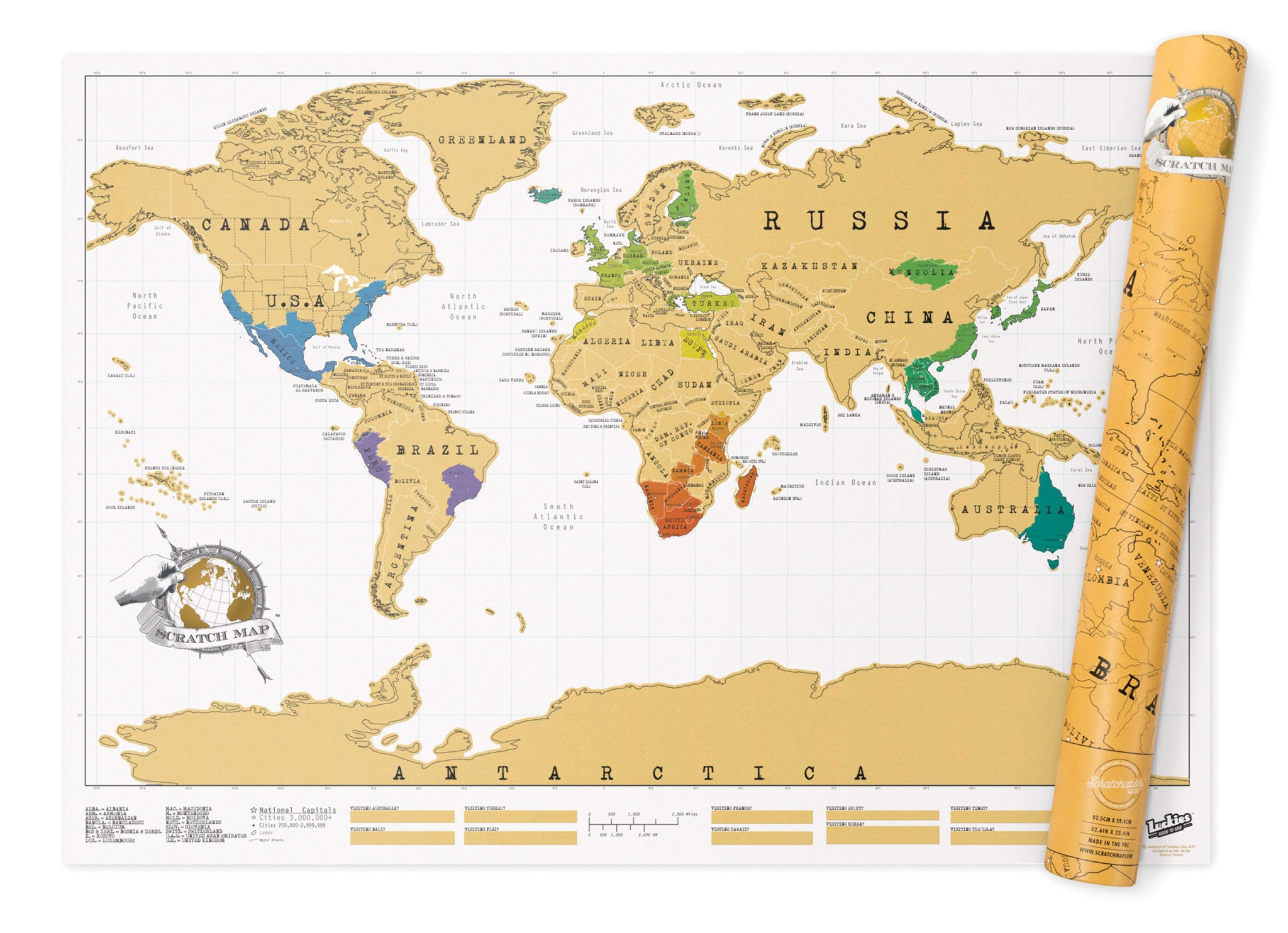 Scratch Map Australian Geographic