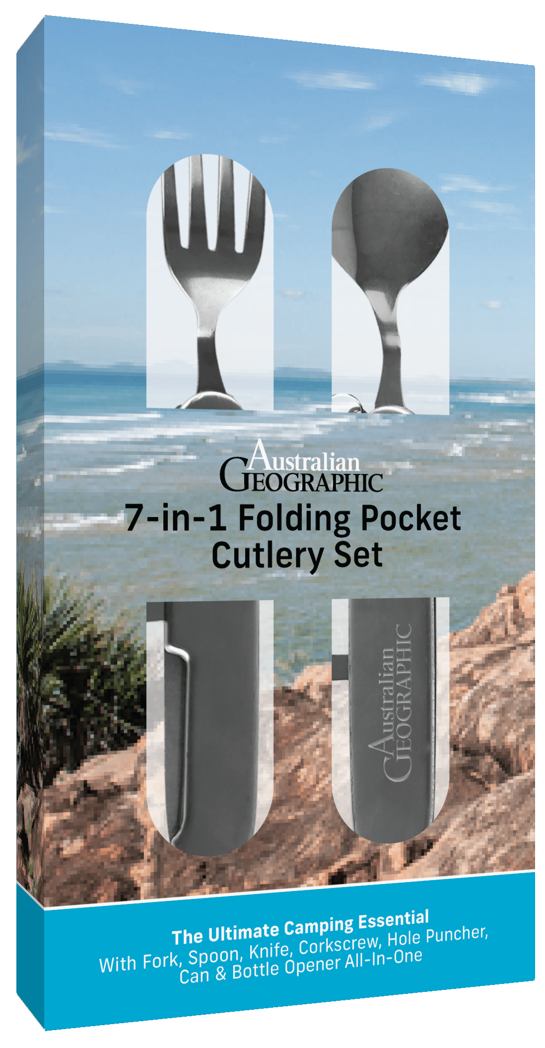 Australian Geographic Foldable Cutlery Set Australian Geographic