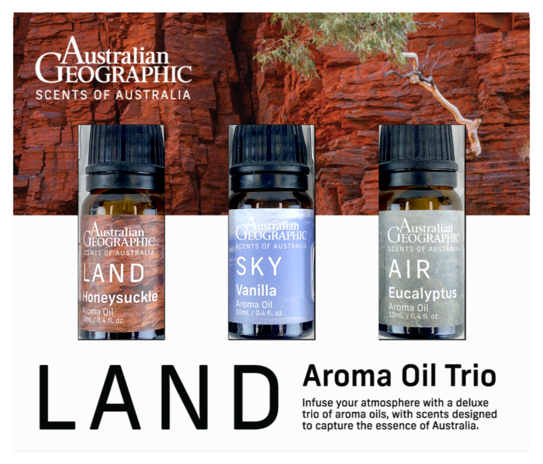 Australian Geographic 'Scents of Australia' Aroma Oil Trio Australian