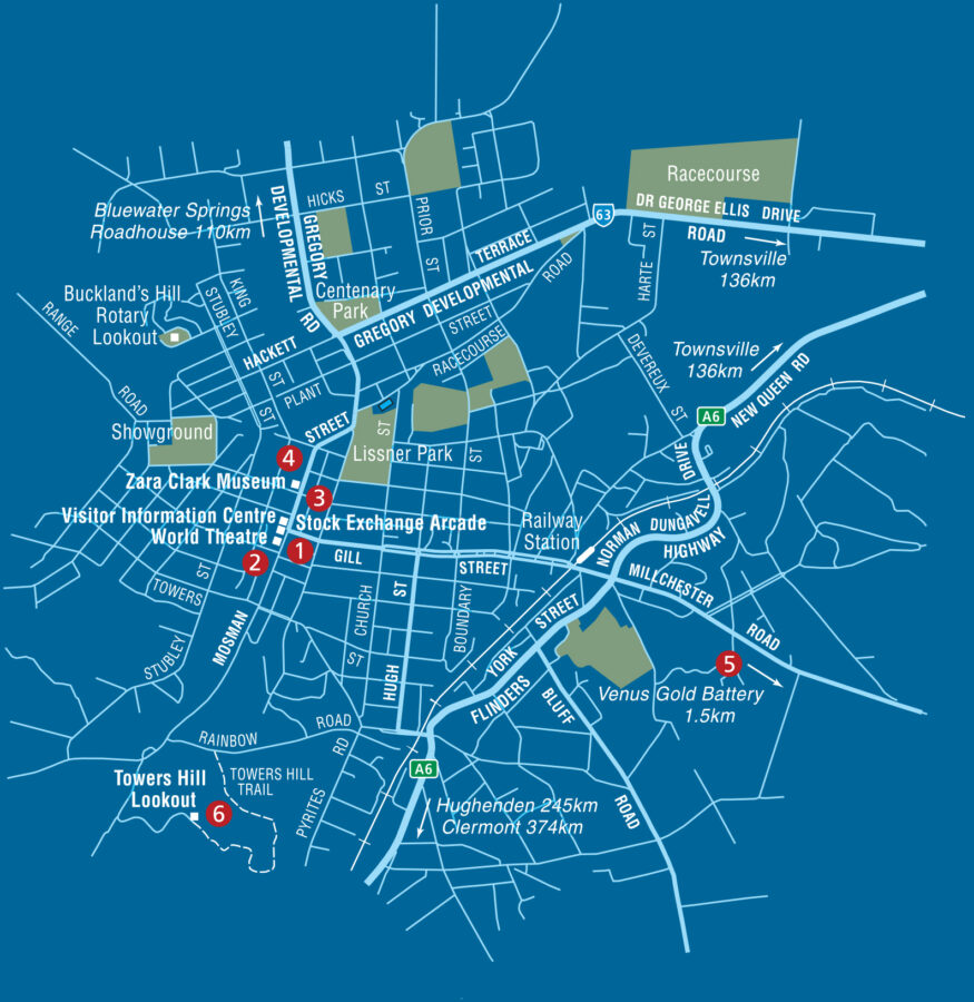 A complete guide to Charters Towers - Charters Towers AG Map 875x900