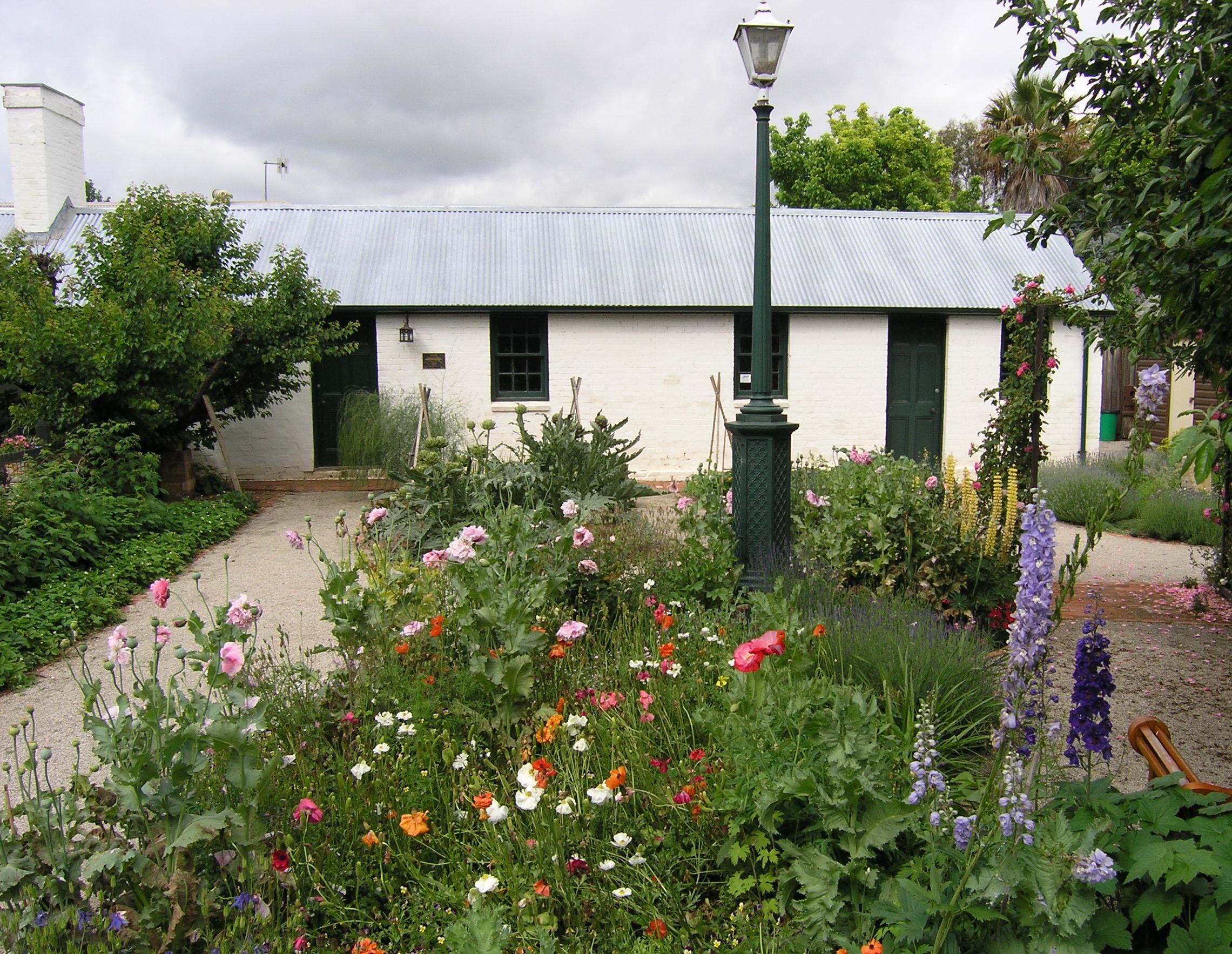 The Old Government Cottage and garden in Bathurst.