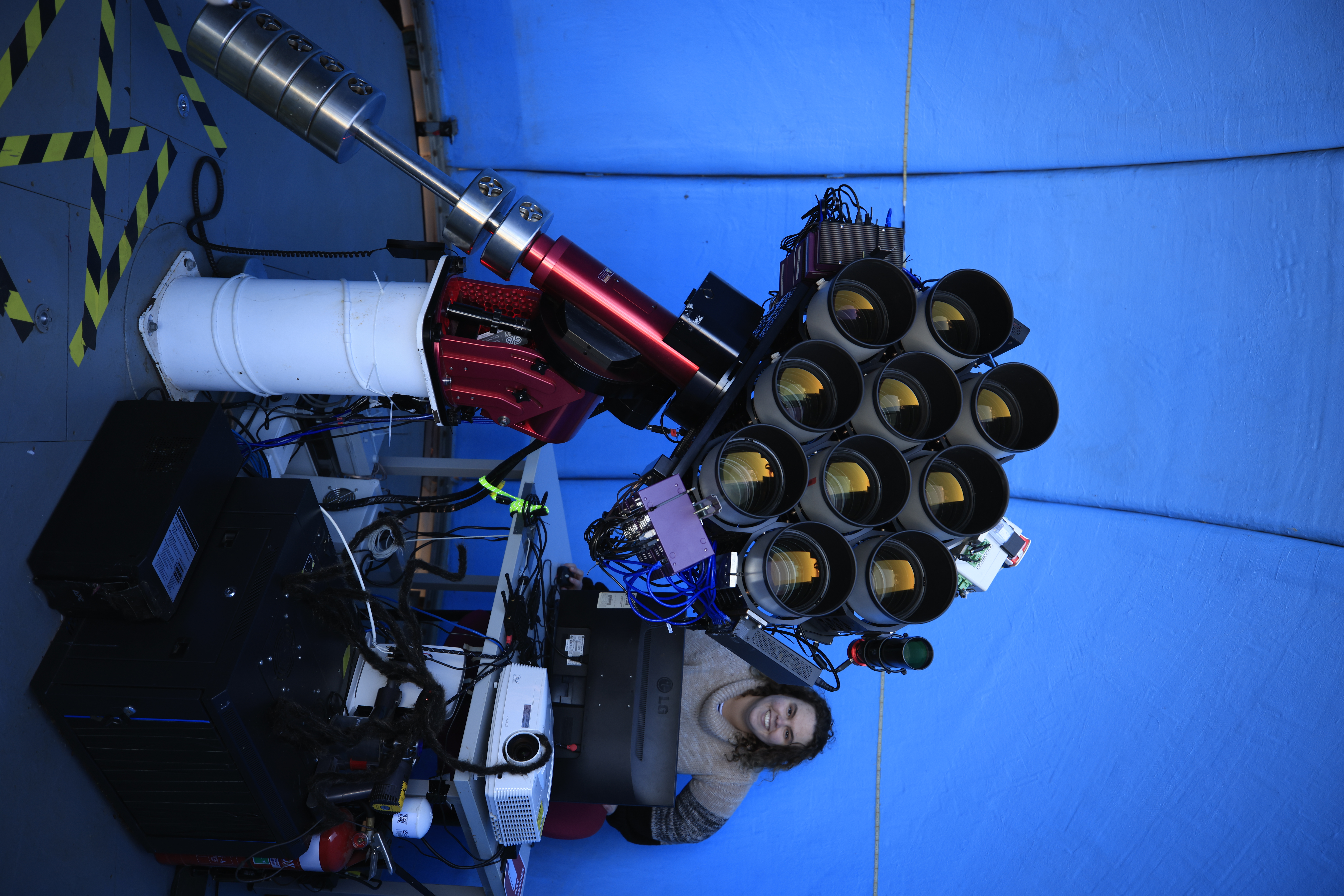The Huntsman Telescope and Sarah Caddy, PhD Candidate, Macquarie University.