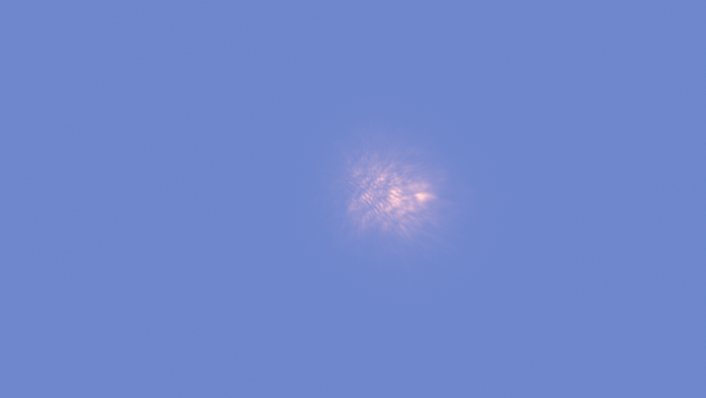 The star, Betelgeuse, captured by the Huntsman Telescope's 'daytime mode'.