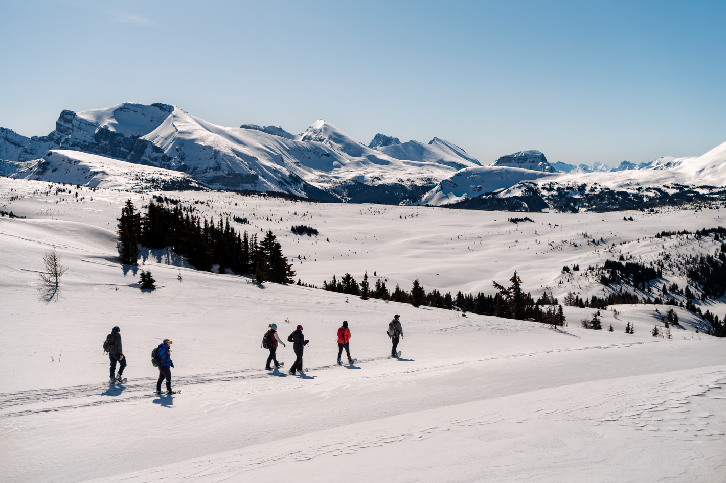 Snowshoeing in Banff, Canada
