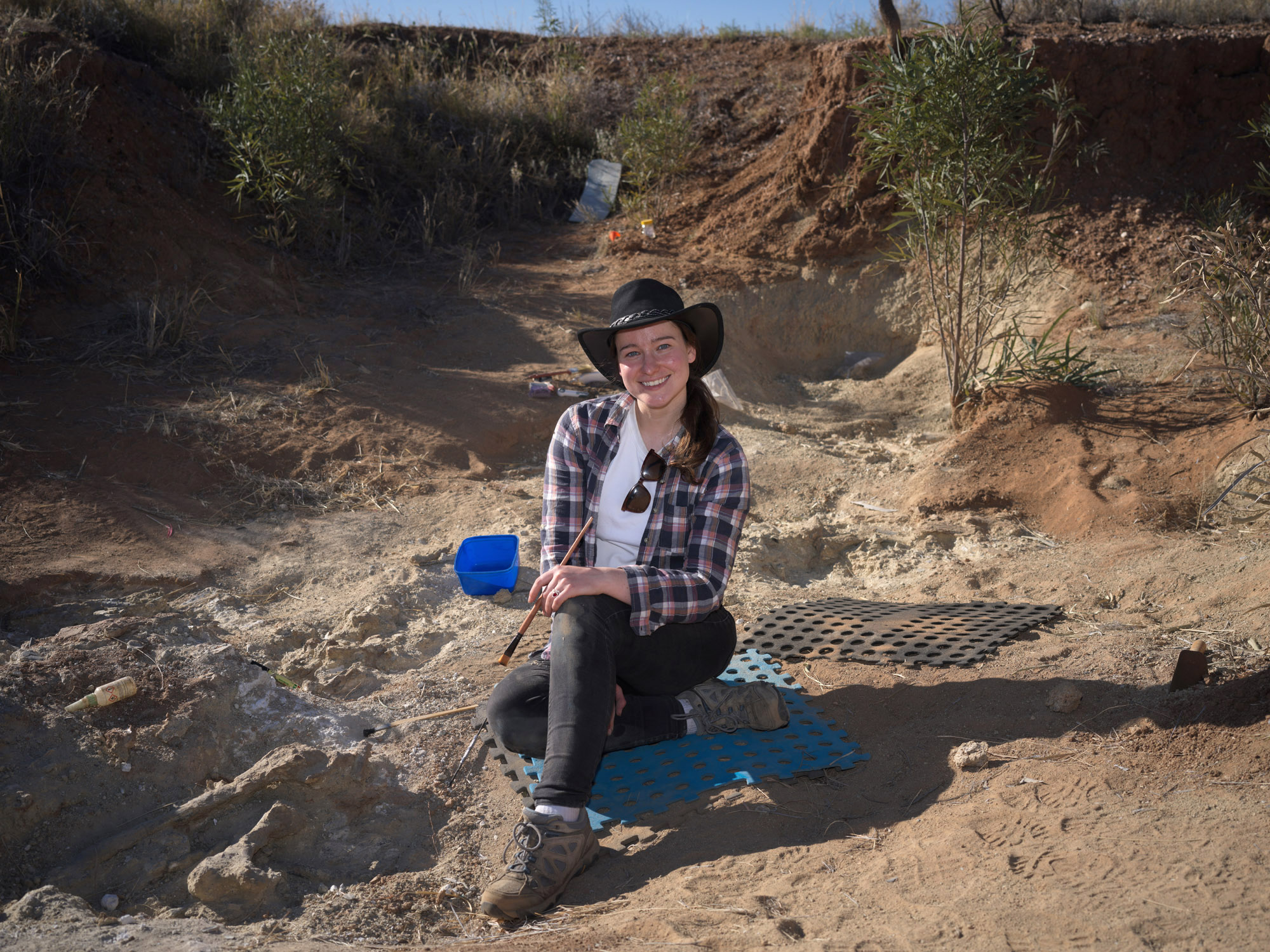 Notes from the field: Digging her job