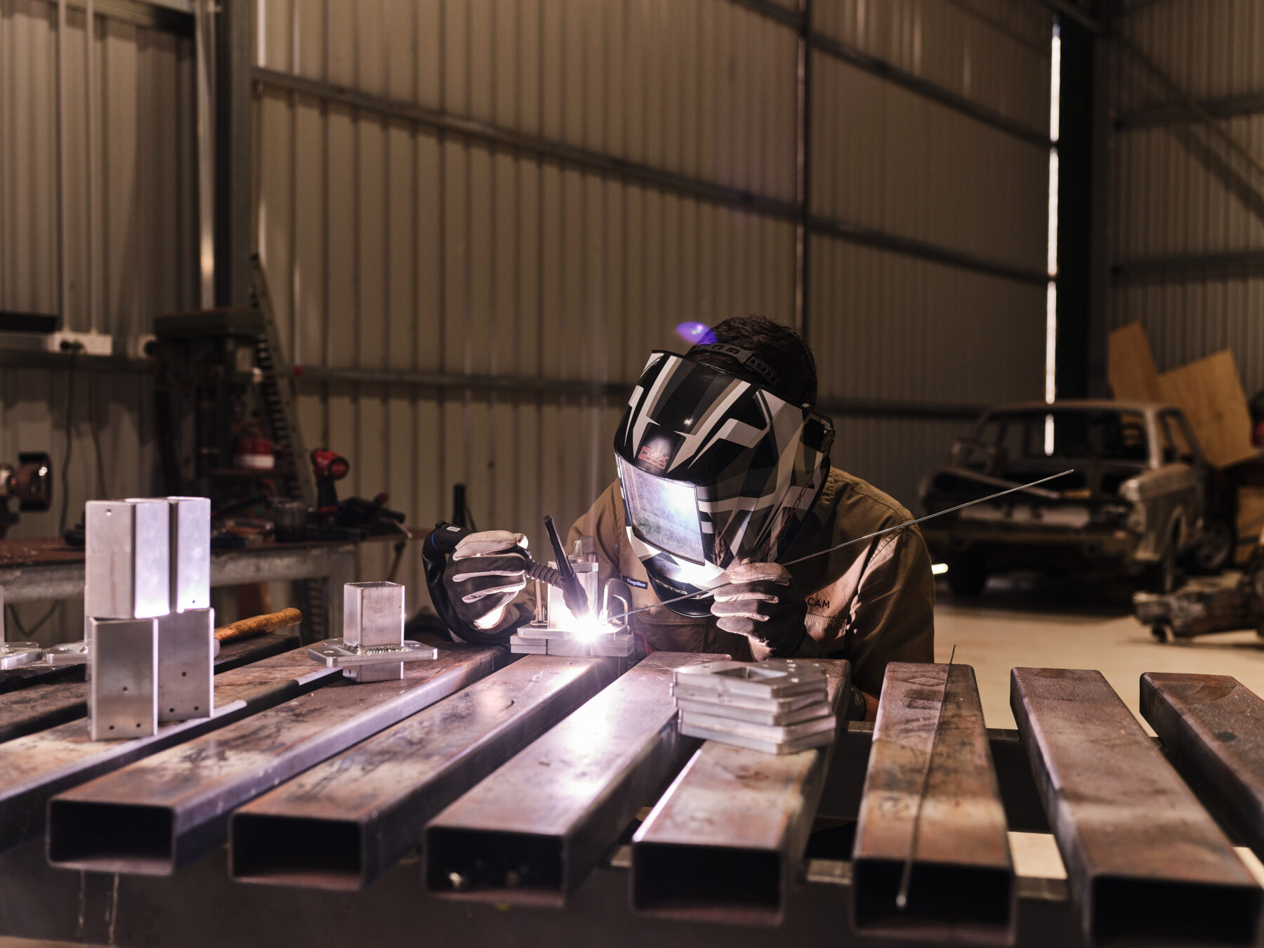 Rain welds parts
