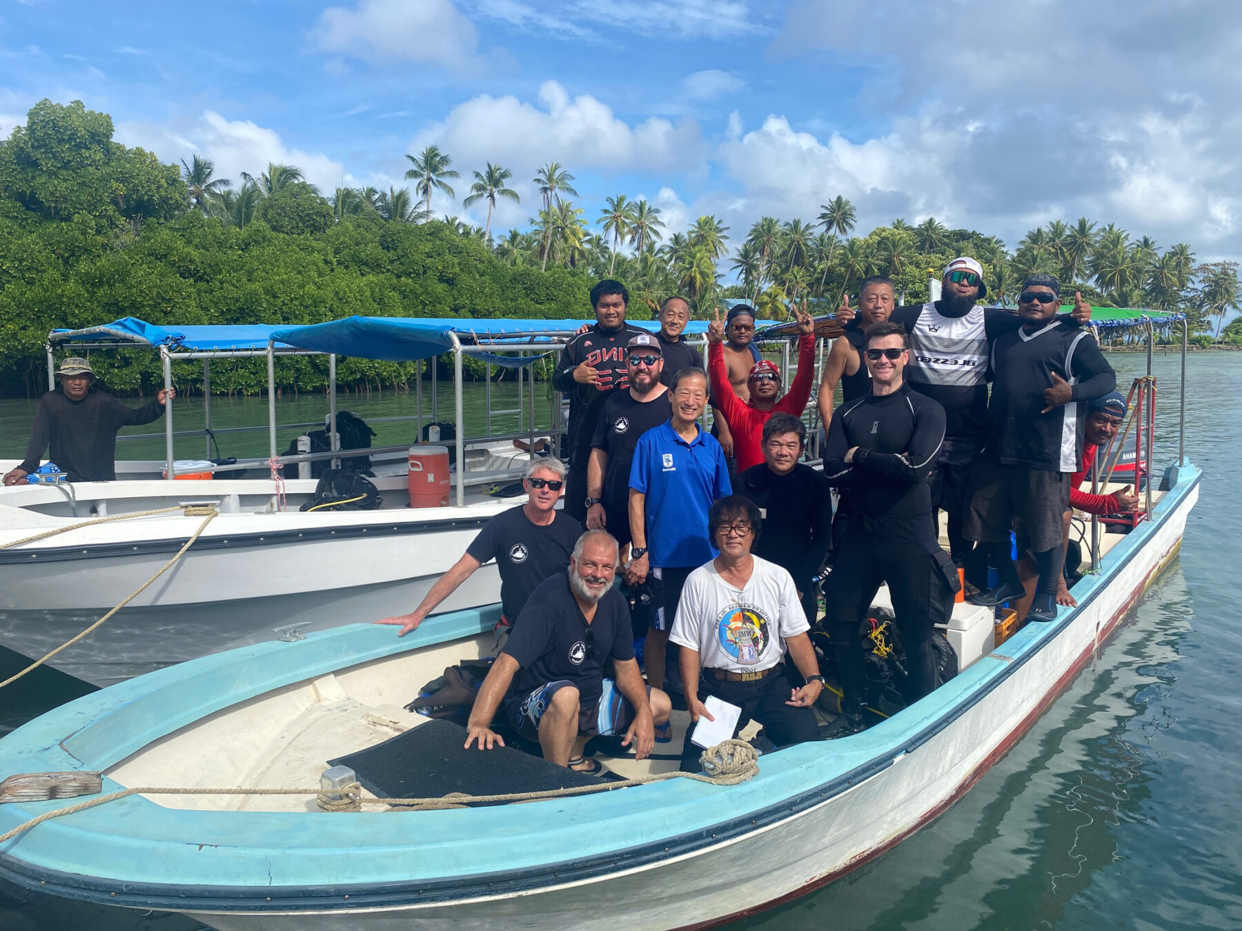 MPF team working with partners in Chuuk Lagoon