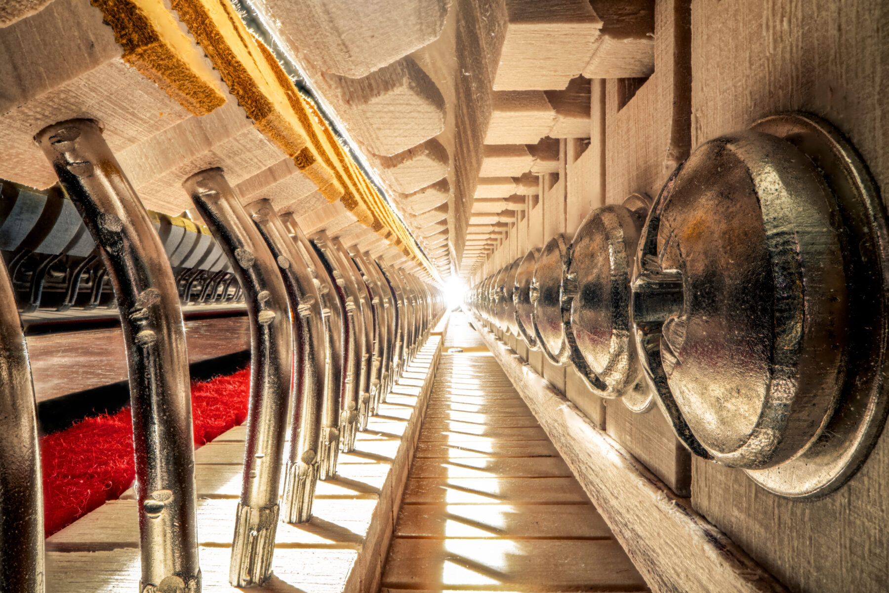 Inside a Fazioli grand piano