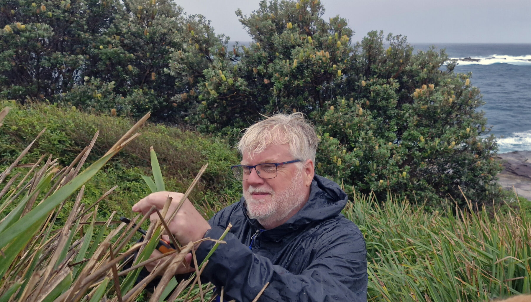 Professor Stephen Bonser in the field