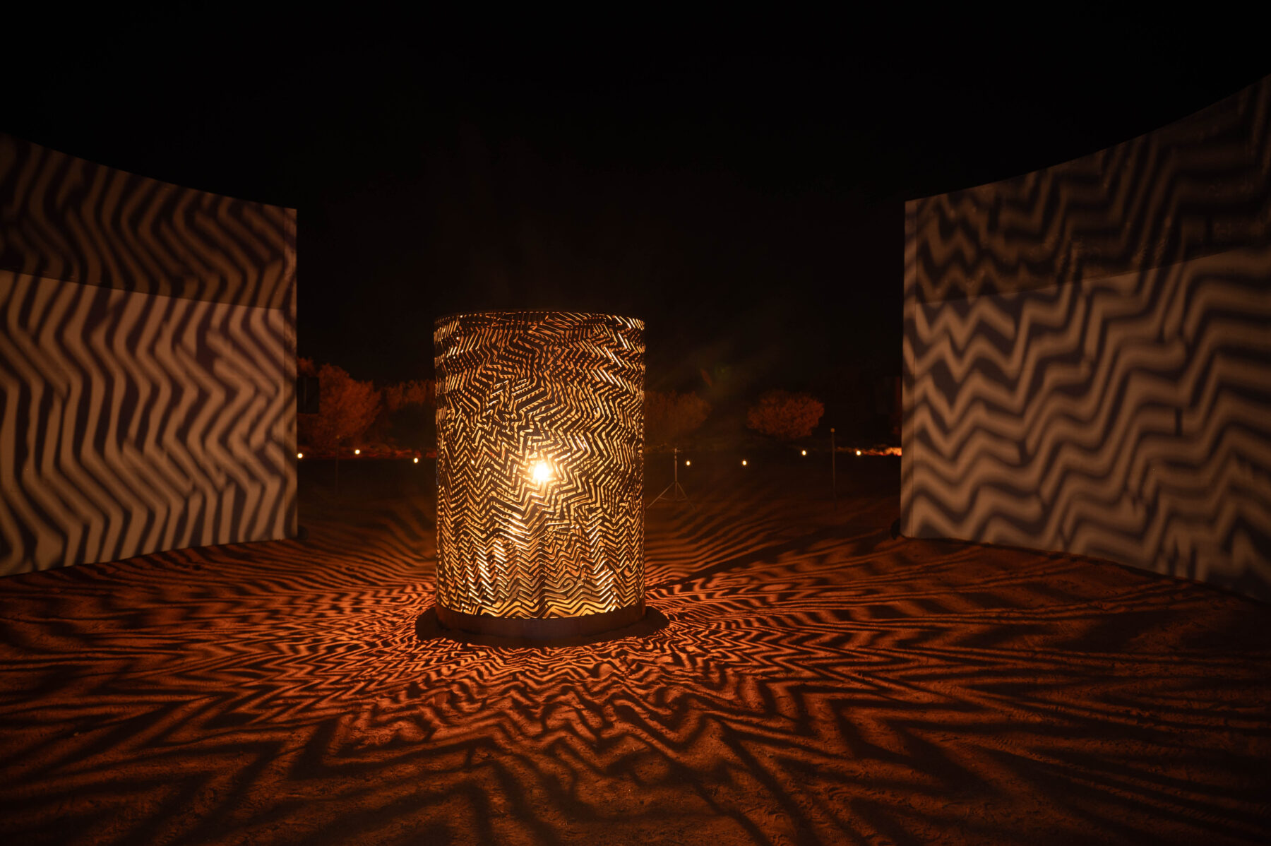 'Hypnotic Reverberations' artwork by Bobby West Tjupurrula