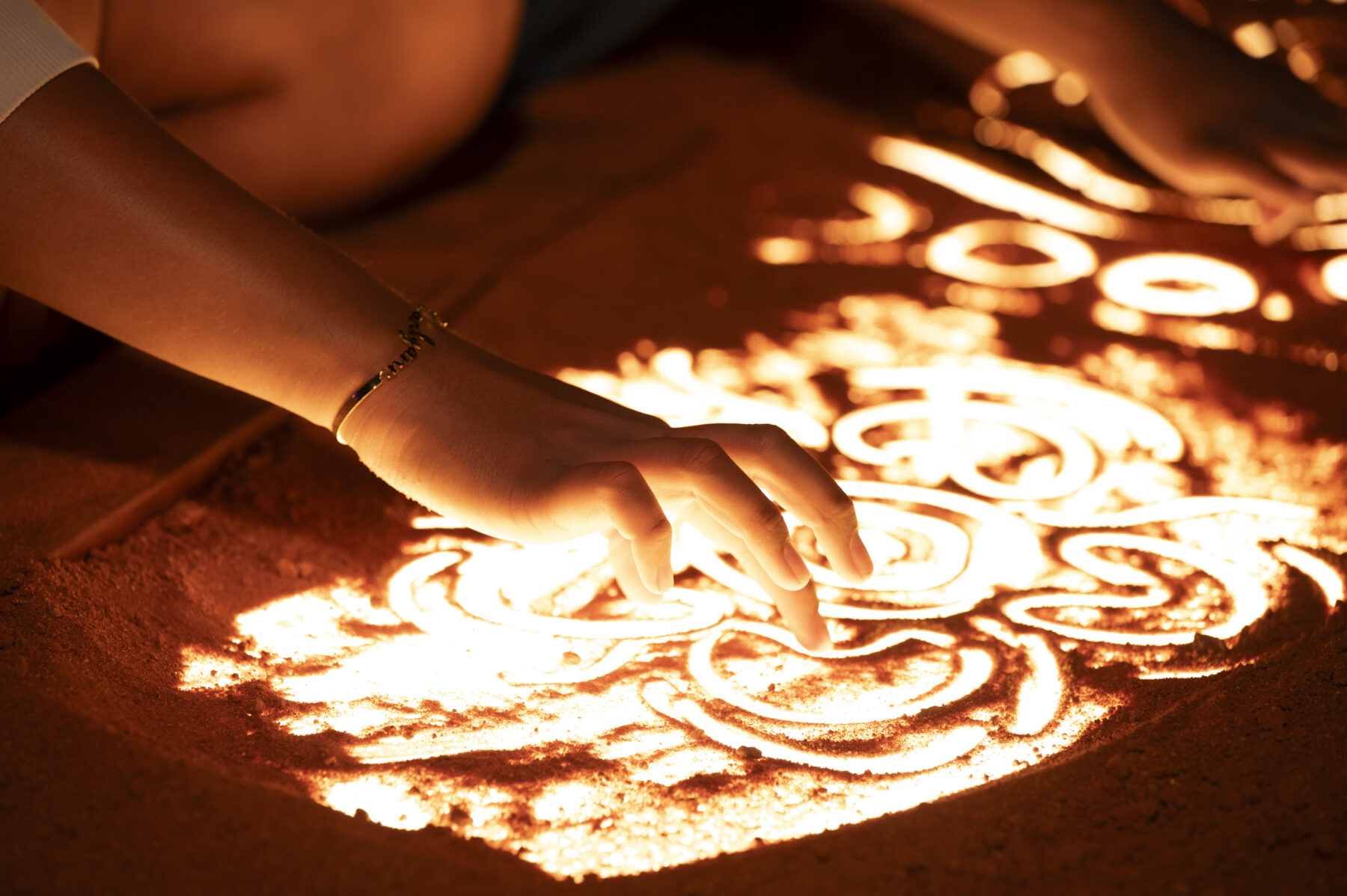 'Sand Painting: A Timeless Tradition' installation