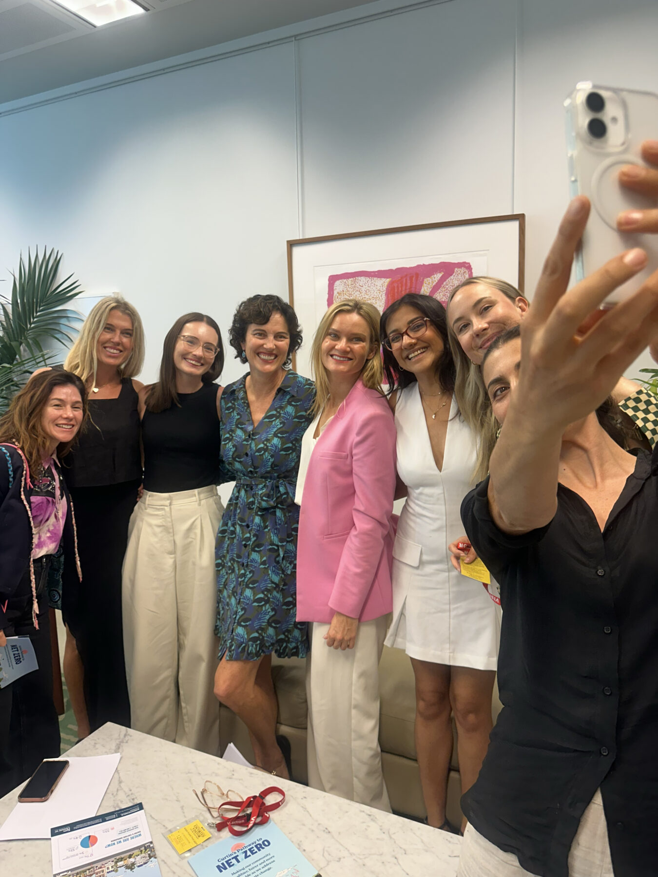 Natasha Etschmann in a group of people