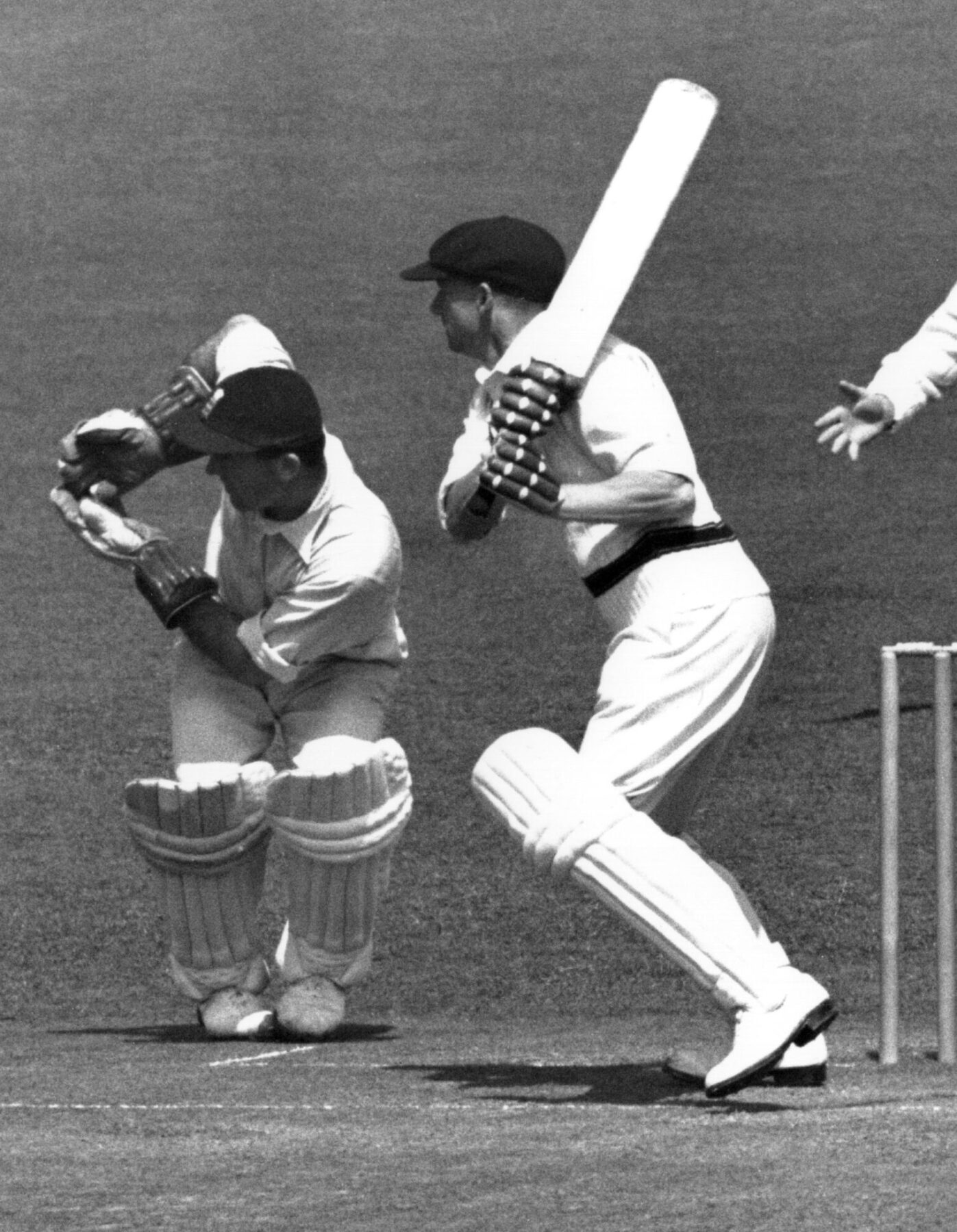 Don Bradman batting