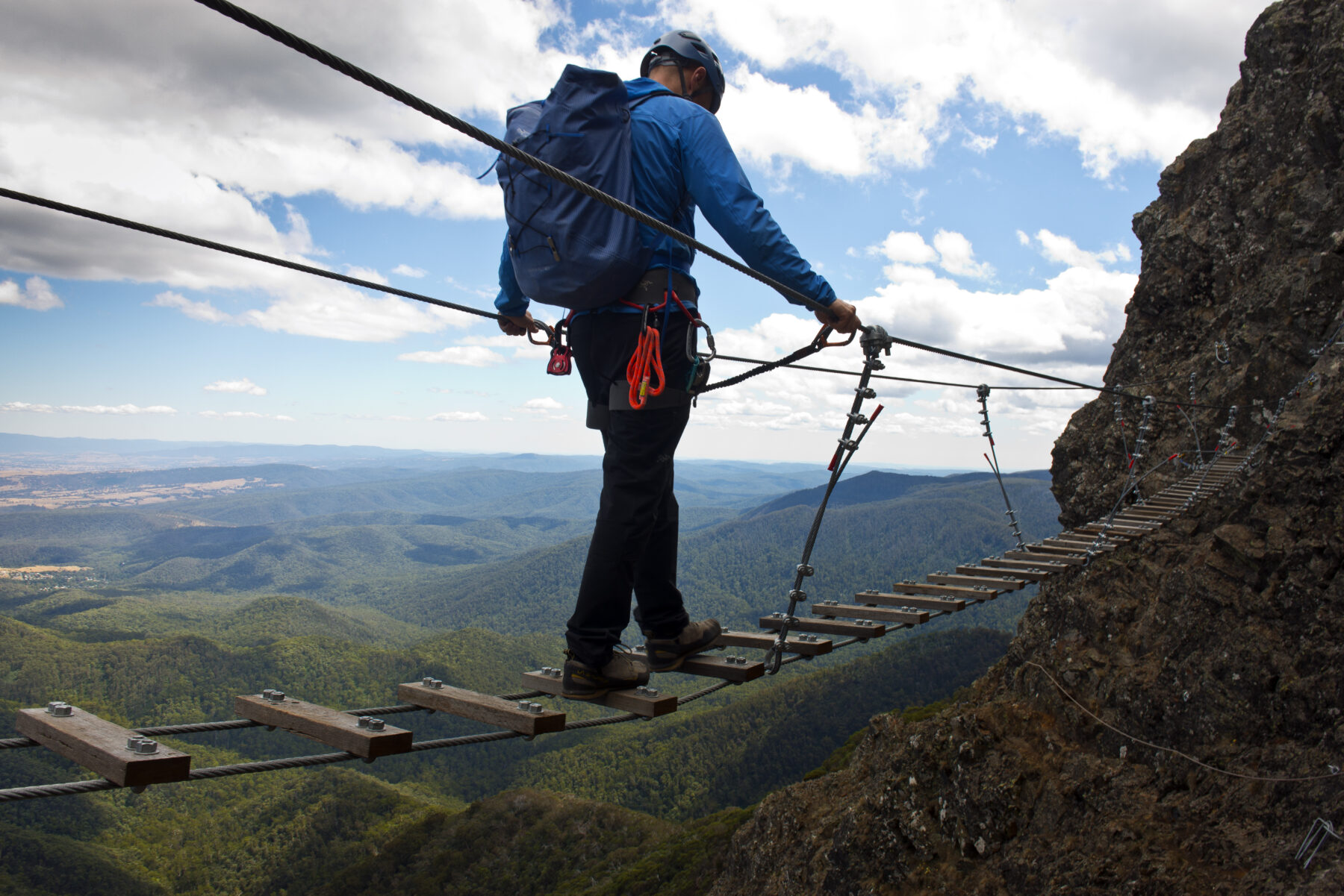 Mt Buller's via ferrata (iron path)